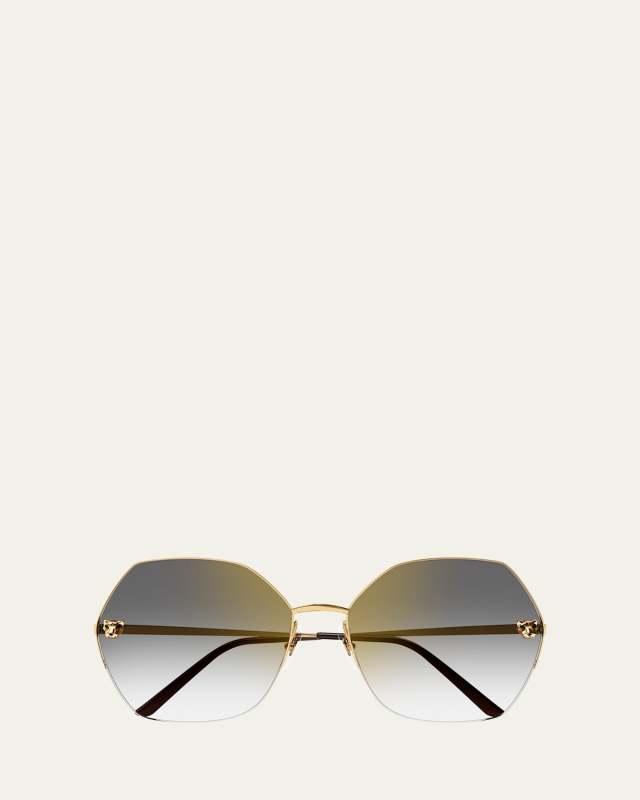 Panther Round Metal Sunglasses